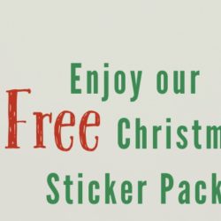 Free Round Wreath Sticker Pack